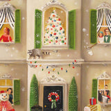 JANET HILL STUDIO - Peppermint Family Christmas Art Print - 8.5" X 11" - Framed