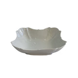 Rental- White Scalloped 8" Serving Bowl (See details for rental)