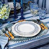 Sitio Stripe Dessert/Salad Plate - Delft Blue