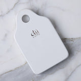 Cheese Board with Spreader, Small, White