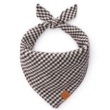 The Foggy Dog - Houndstooth Flannel Winter Dog Bandana
