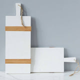 White Rectangle Mod Charcuterie Board, Small
