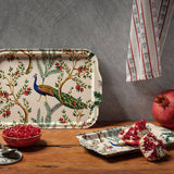 Metal Peacock Tray