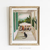 JANET HILL STUDIO - Twelve Days Penny Fontaine Hotel. Day 5 Art Print - 8.5 X 11