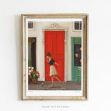 JANET HILL STUDIO - Hopscotch Art Print -8.5" X 11"