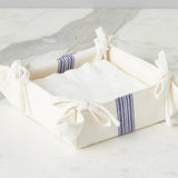 etúHOME - Napkin Tray, Vintage Navy Blue Stripe