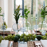 Denim Wine Glass Vase, Medium