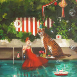JANET HILL STUDIO - Lost Weekend Art Print- 8.5"x11"