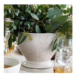 Blenheim Oak 9" Cachepot - Whitewash