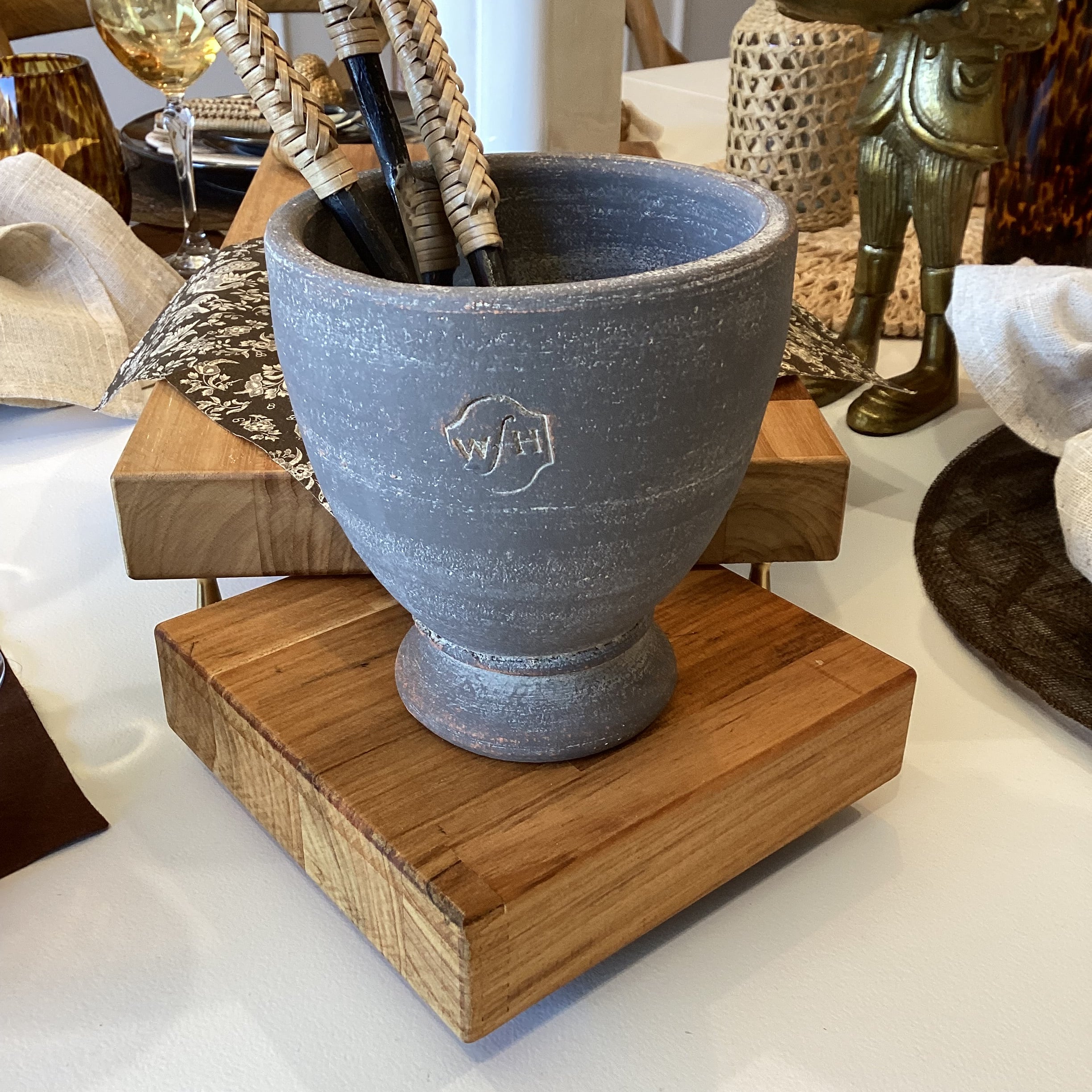 WAKEFIELD HANDMADE MIDI POTS - GRAY