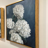 20" x 20" Hydrangea Oil Painting (Arching Right) by Local Artist Laurie Wienke