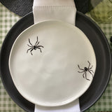 Hand-painted spider plate 8"