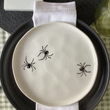 Hand-painted spider plate 8"