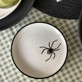 Hand-painted spider plate 6"
