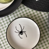 Hand-painted spider plate 6"