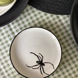 Hand-painted spider plate 6"