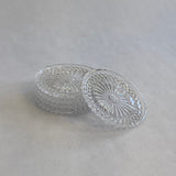 Found Vintage - Crystal Coasters 4"
