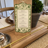 Brown Asiatic Pheasants Table Card
