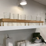 4 3/4" x 36" Teak & Brass Riser