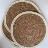 Jute Placemat with Cream Trim