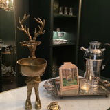 Antique Brass & Crystal Lighter