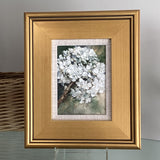 Hydrangea Oil Painting by Local Artist Laurie Wienke (With Linen Mat)