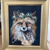 Felicia (the Fox) Acrylic Painting by Local Artist Laurie Wienke