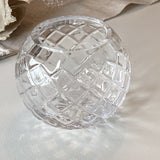 Found Vintage - diamond cut crystal vase/candle holder