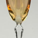 Amber Fluted Champagne Glasses