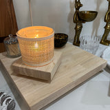 15 1/2" x 15 1/2" Hevea Butcher Block Riser
