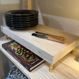 8" x 15 1/2" Hevea Butcher Block Riser