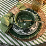 Rental- Porcelain Crock-Green