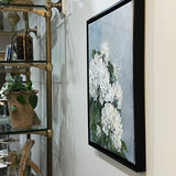 16" x 20" Framed Hydrangea Acrylic Painting by Local Artist Laurie Wienke