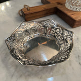Found Vintage - Silverplated Wine Bottle trivet 5" W x 3/4" H
