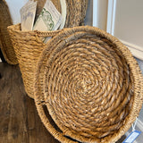 Round Wicker Basket 18" D x 4" H