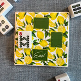 Mahjong-Green Lemon "Who discarded what?" game play coaster
