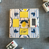 Mahjong-Blue Lemon "Who discarded what?" game play coaster