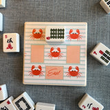 Mahjong-Red Crabs "Who discarded what?" game play coaster