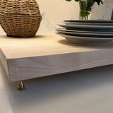 15 1/2" x 15 1/2" Hevea Butcher Block Riser