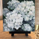 Mini 4" x 4" Hydrangea with easel - Multi Stem (Acrylic)