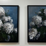 18" x 24" x 1 1/4" Fall Hydrangea Bush (arching right)