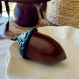 Burgundy/Wine Acorn Decor