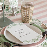 Green Asiatic Pheasants Table Card