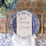 Blue Asiatic Pheasants Table Card