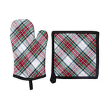 Stewart Tartan Oven Mitt and Pot Holder Set