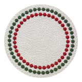 Bodrum Pearls Placemat Red and Green