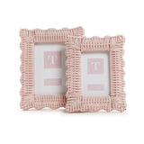 Pink Wicker Weave Photo Frame 4 x 6