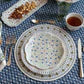 Sitio Stripe Dessert/Salad Plate - Basil