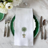 Herb Topiary Linen Towel