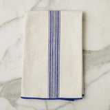Dinner Napkins, Vintage Navy Blue Stripe, Set of 4